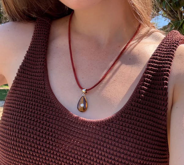 Rya Leather Cord Necklace by Thatch