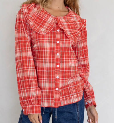 Ruby Picnic Plaid Blouse by 75