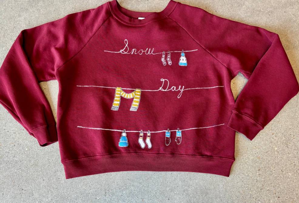 Snow Day Raglan Sweatshirt by Daydreamer