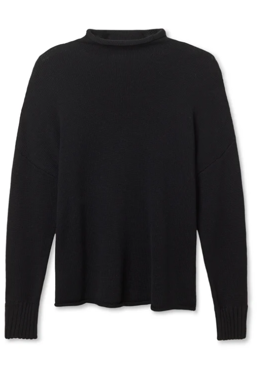 Nova Cotton Cashmere Mock Neck Sweater by Perfect White Tee