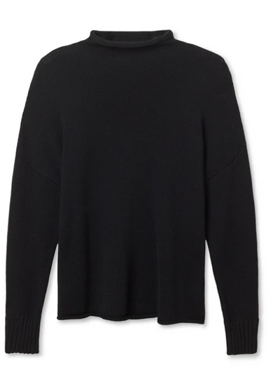 Nova Cotton Cashmere Mock Neck Sweater by Perfect White Tee