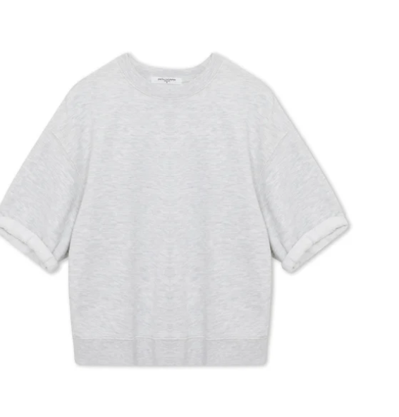 Rebecca Cotton Short Sleeve Sweatshirt by Perfect White Tee