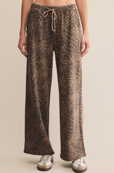 Hunter Leopard Knit Pant by Z Supply