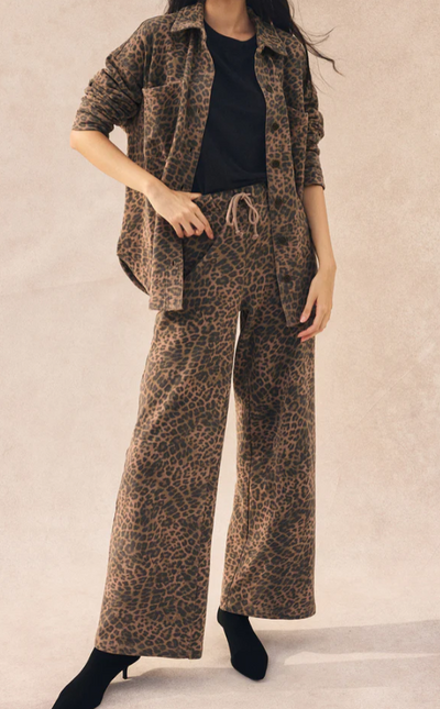 Hunter Leopard Knit Pant by Z Supply