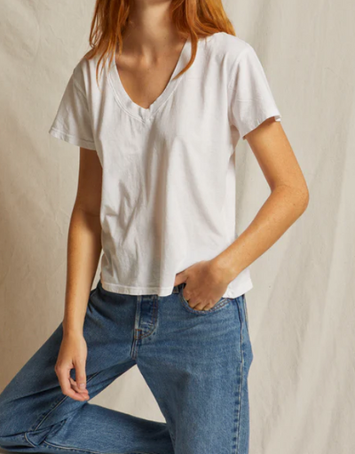 Hendrix Basic V Neck Tee by Perfect White Tee