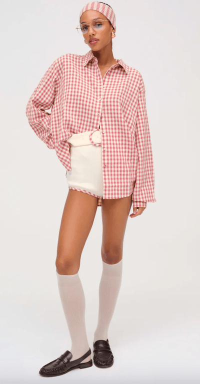 Georgia Gingham Button Down by FOR LOVE & LEMON