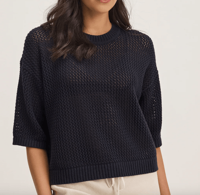 Vienna Cashmere Mesh Sweater by VELVET BY GRAHAM AND SPENCER