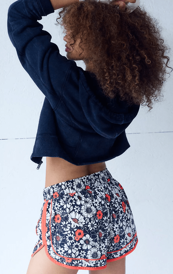 Varsity Blues Printed Shorts BY FREE PEOPLE