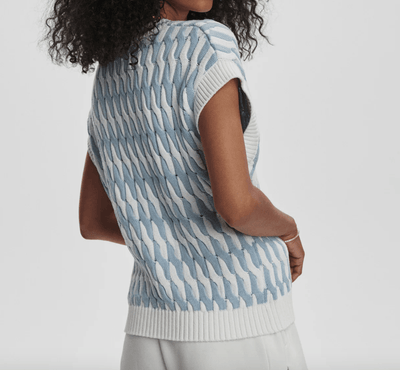 Alfie Cable Knit Vest BY VARLEY