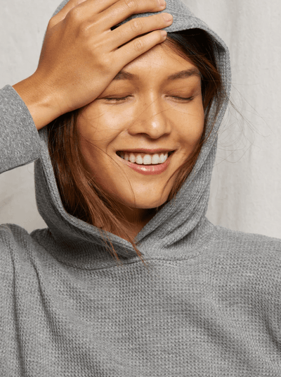 Azalia Waffle Hoodie BY PERFECT WHITE TEE