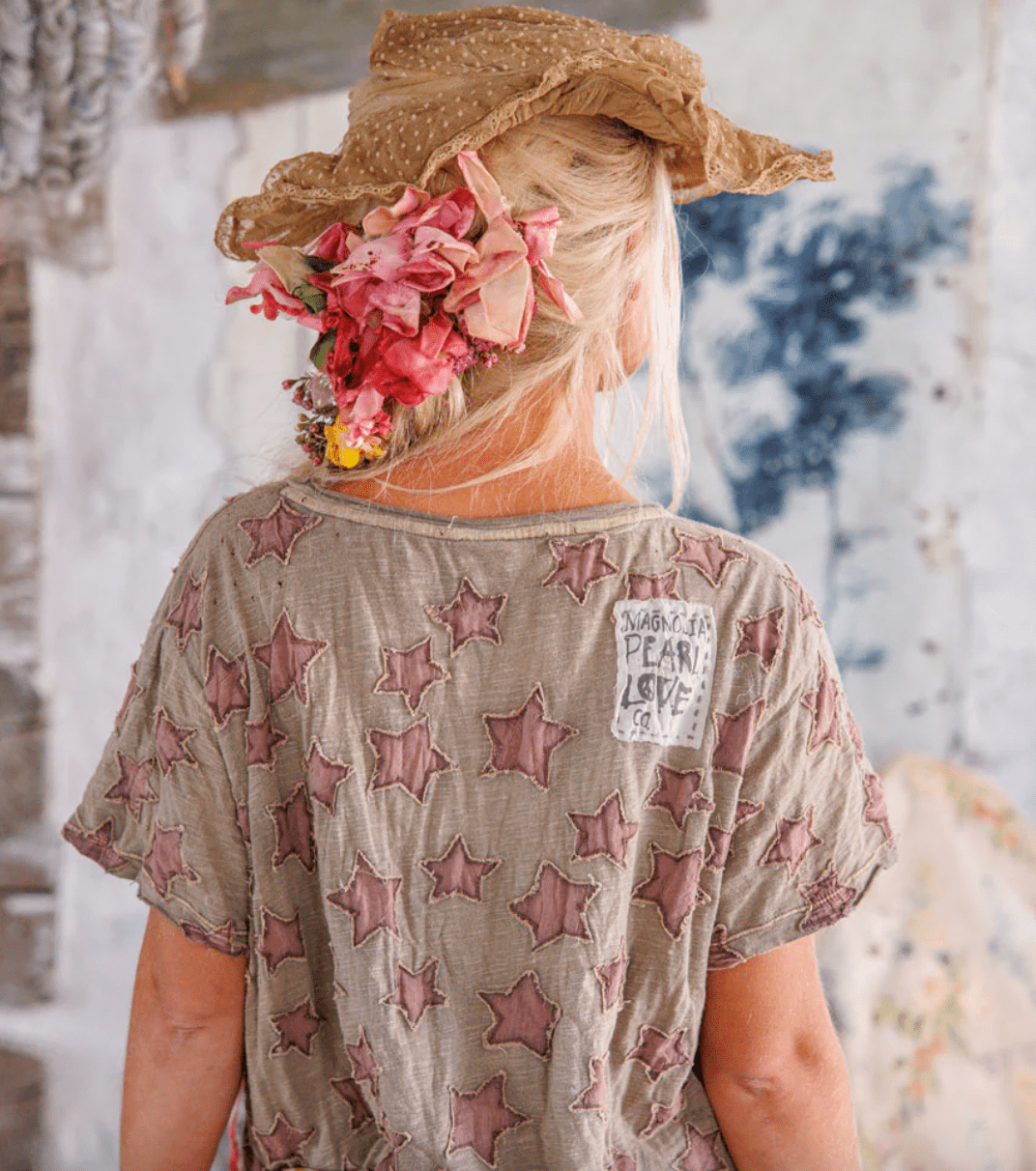 Little Star Appliqué Tee 1991 by Magnolia Pearl