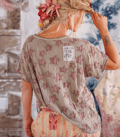 Little Star Appliqué Tee 1991 by Magnolia Pearl