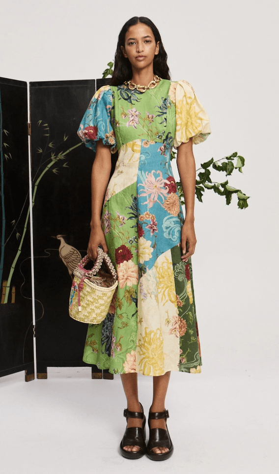 AVERY SPLICED MIDI DRESS BY ALEMAIS