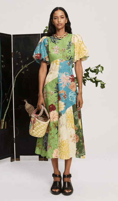 AVERY SPLICED MIDI DRESS BY ALEMAIS