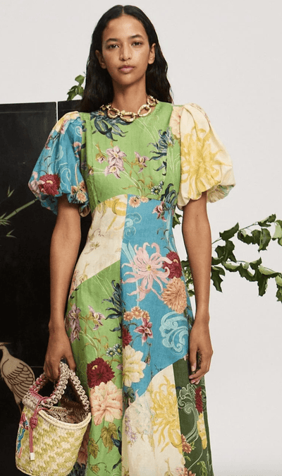AVERY SPLICED MIDI DRESS BY ALEMAIS
