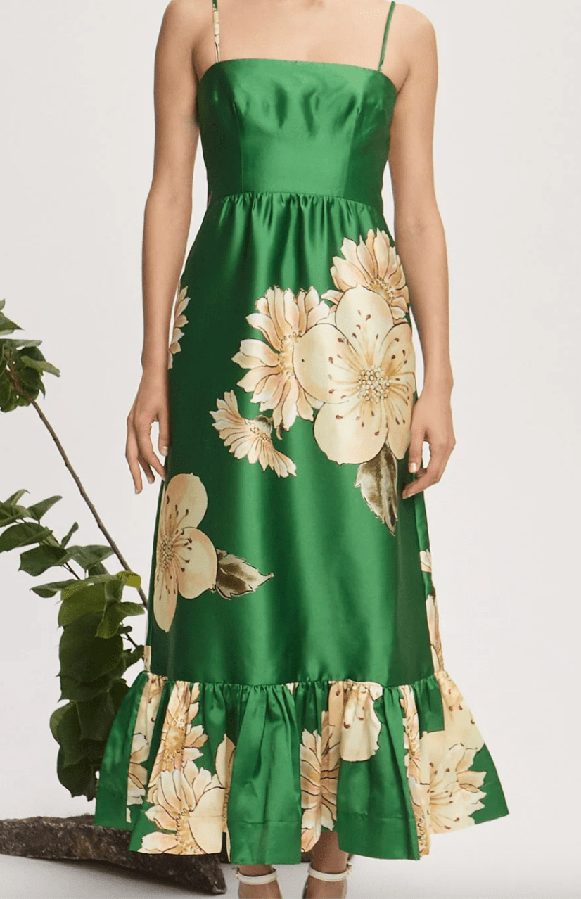 SAGE MIDI DRESS BY ALEMAIS