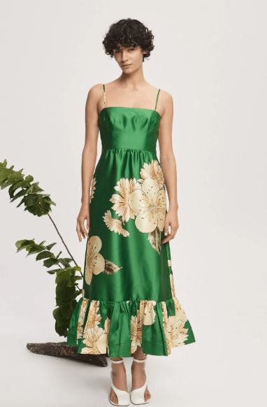 SAGE MIDI DRESS BY ALEMAIS