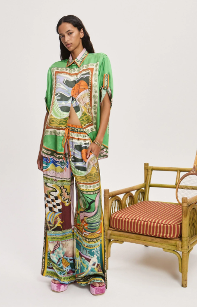 LUCKY PACE SILK SHIRT by ALEMAIS
