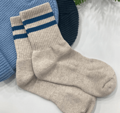 Varsity Stripe Crew Socks by UNIFIED