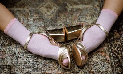 Glitter Crew Socks by UNIFIED