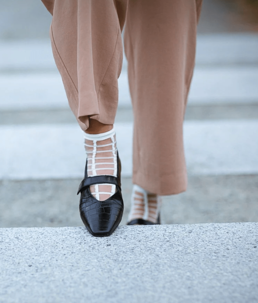 Sheer French Socks by UNIFIED
