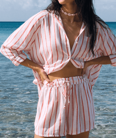 Perfect Linen Striped Short BY Z SUPPLY