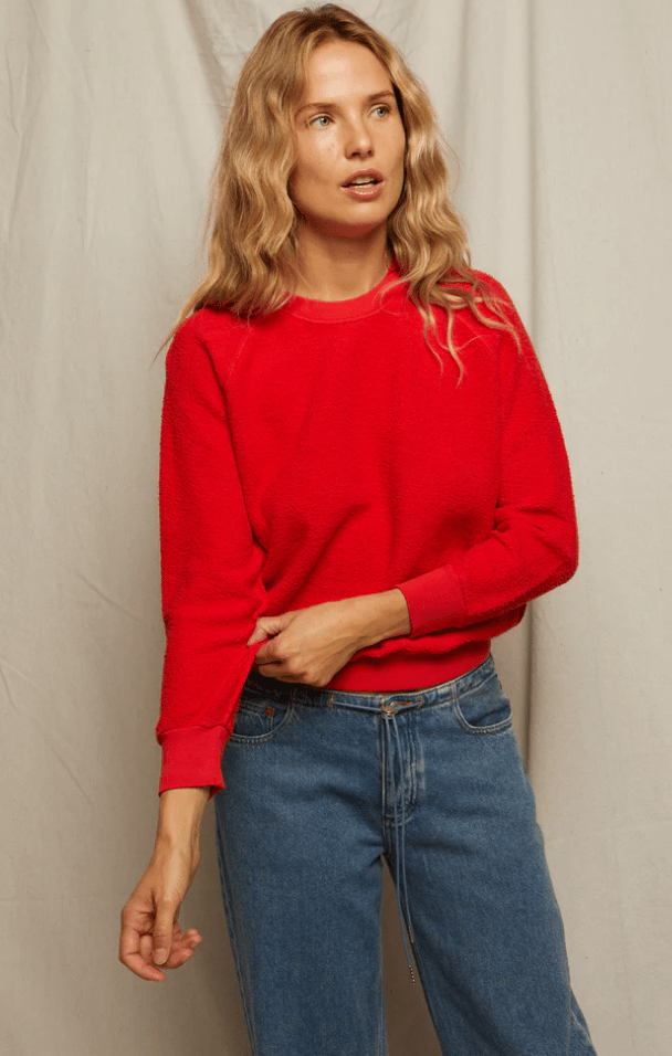 Ziggy Reverse Fleece Shrunken Sweatshirt by Perfect White Tee