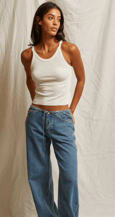 Lennox Shrunken Rib Tank BY PERFECT WHITE TEE