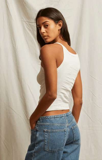 Lennox Shrunken Rib Tank BY PERFECT WHITE TEE