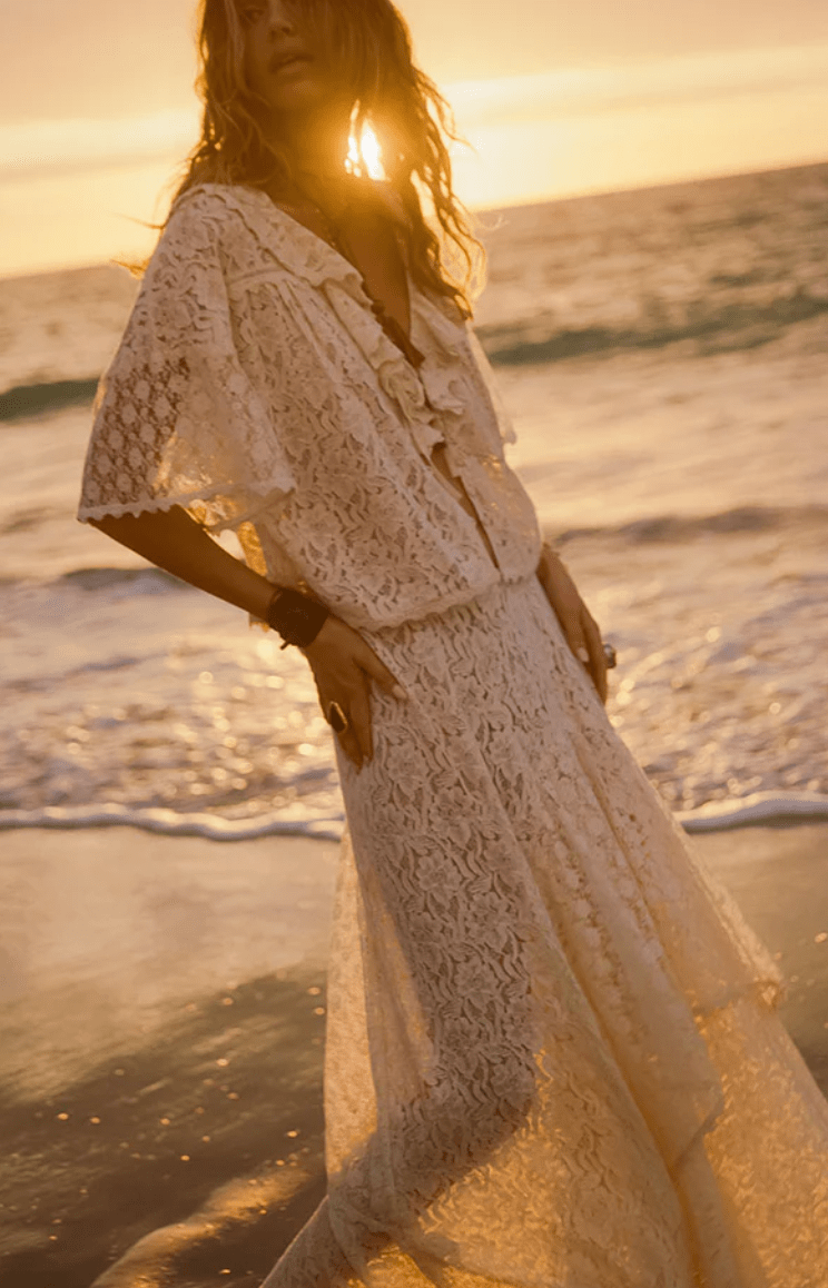 Lux Lisbon Lace Handkerchief Skirt by SPELL