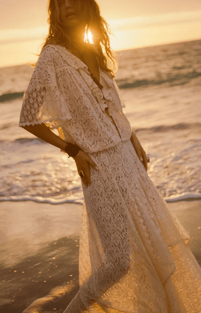 Lux Lisbon Lace Handkerchief Skirt by SPELL