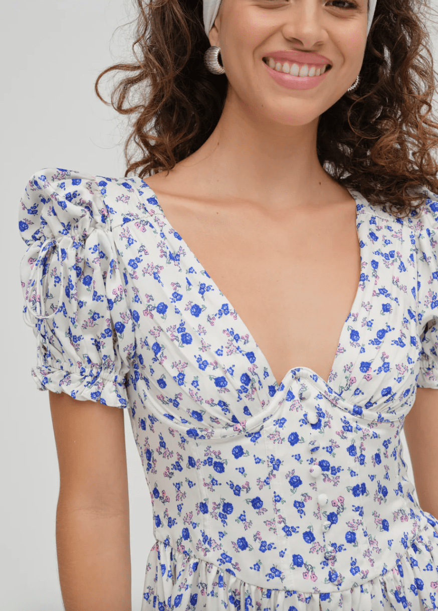 Paulina Puff Sleeve Dress BY FOR LOVE AND LEMONS
