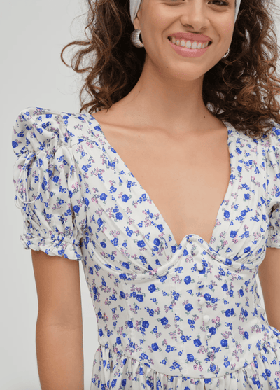 Paulina Puff Sleeve Dress BY FOR LOVE AND LEMONS