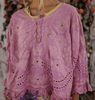 Eyelet Wennie Blouse TOP 2566 BY MAGNOLIA PEARL