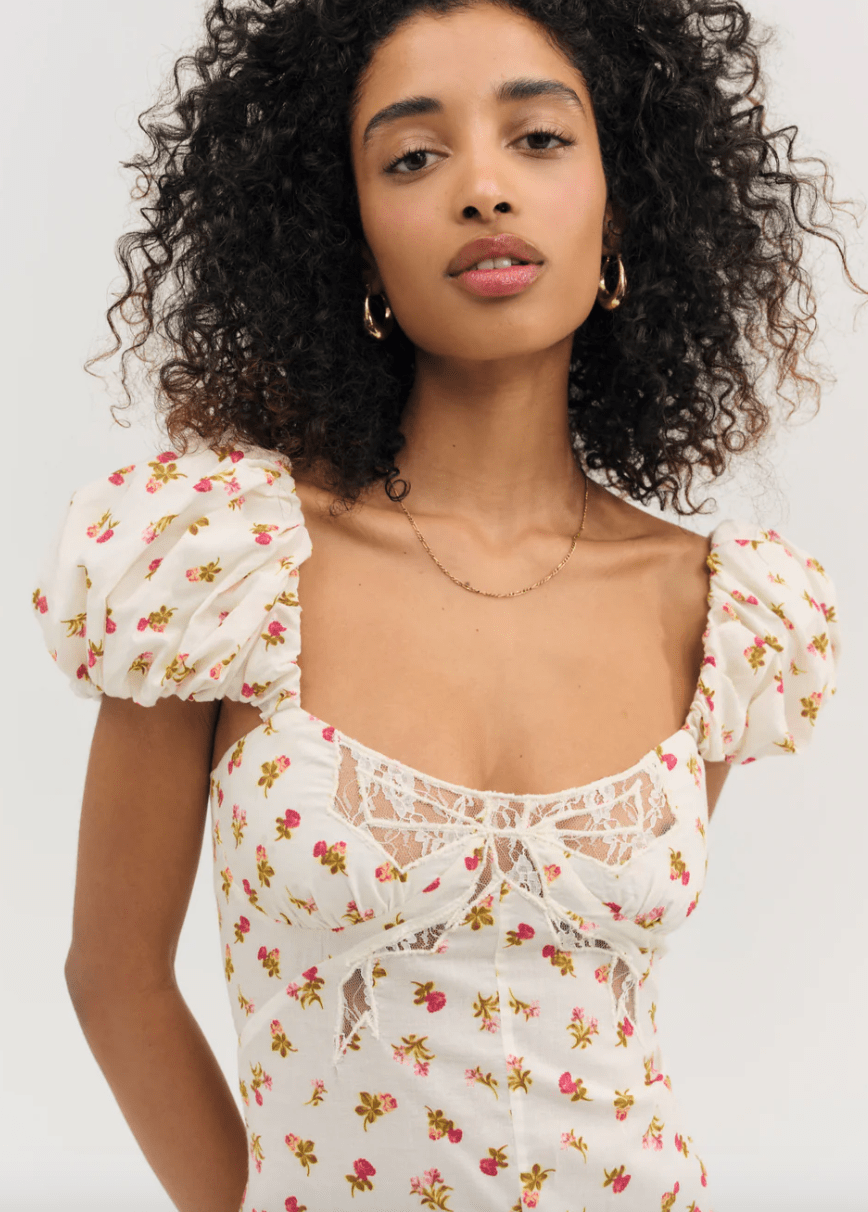 Adahlia Floral Midi DressBY FOR LOVE AND LEMONS