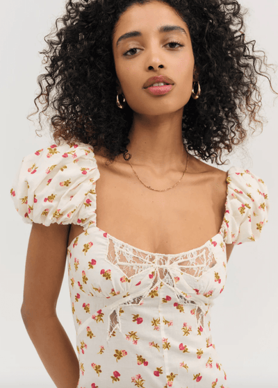 Adahlia Floral Midi DressBY FOR LOVE AND LEMONS