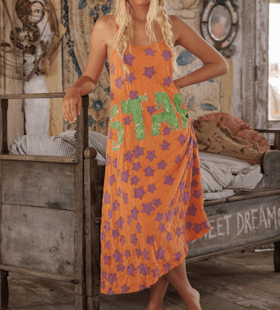 Star Appliqué Lana Tank Dress 1407 BY MAGNOLIA PEARL