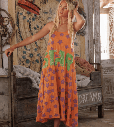 Star Appliqué Lana Tank Dress 1407 BY MAGNOLIA PEARL