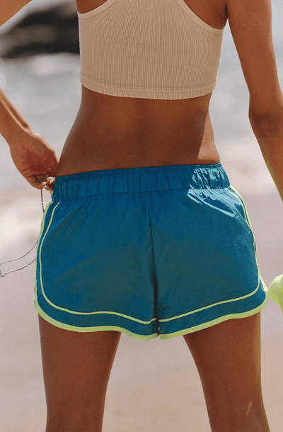 VARSITY BLUES SHORT BY FREE PEOPLE