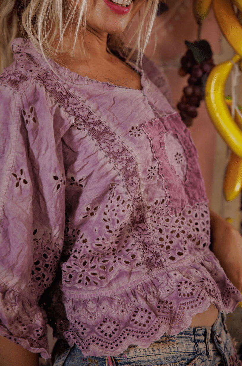 Eyelet Rosemary Blouse 2215 BY MAGNOLIA PEARL