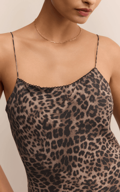 Cielo Leopard Midi Dress BY Z SUPPLY