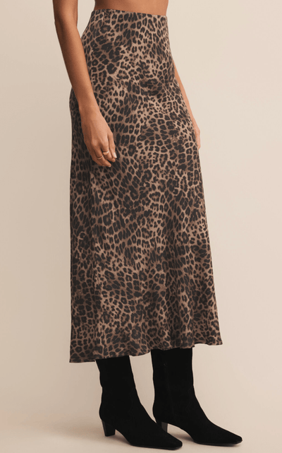 Izabel Leopard Skirt BY Z SUPPLY