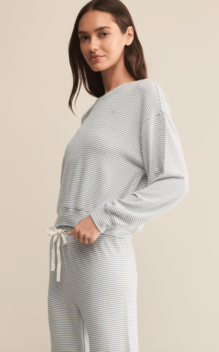 Bisous Stripe Long Sleeve Top BY Z SUPPLY