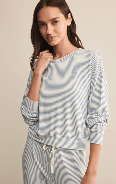 Bisous Stripe Long Sleeve Top BY Z SUPPLY