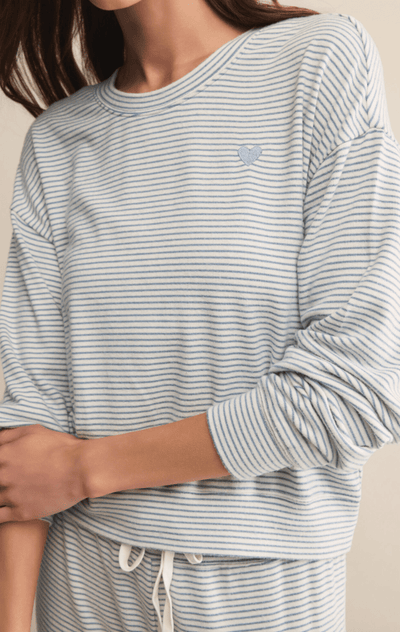 Bisous Stripe Long Sleeve Top BY Z SUPPLY
