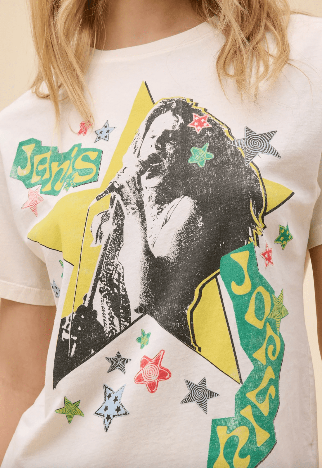 Janis Joplin Scrapbook Art Tee BY DAYDREAMER