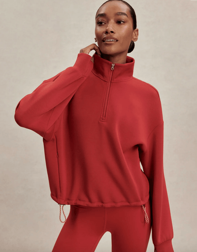 Sian Cropped Half-Zip Midlayer BY VARLEY