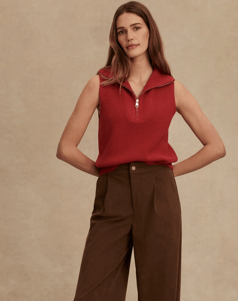 Amina Half-Zip Knit BY VARLEY