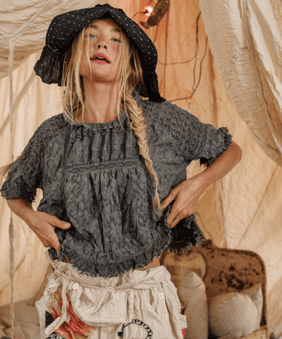 Lace Work Gabriella Blouse 2280 BY MAGNOLIA PEARL