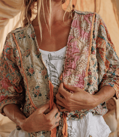 Kalamkari Andhra Jacket 1382 BY MAGNOLIA PEARL